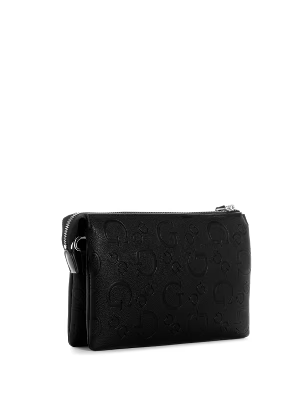 GUESS CARTERA AMARANTHA CROSSBODY BLACK