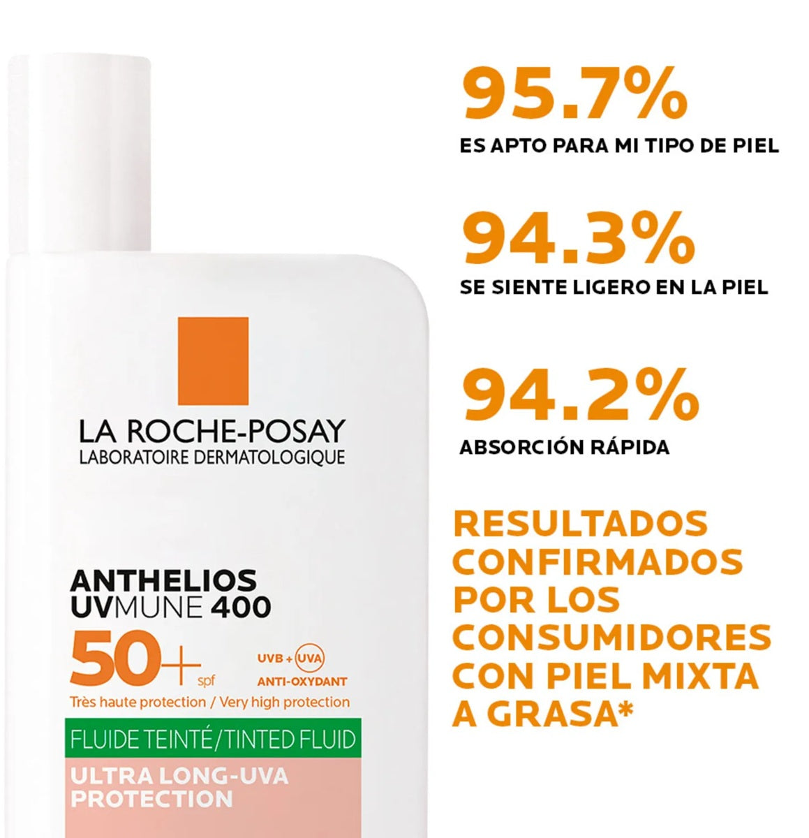 LA ROCHE POSAY ANTHELIOS UVMUNE CON COLOR FLUIDO OIL CONTROL 50 ML