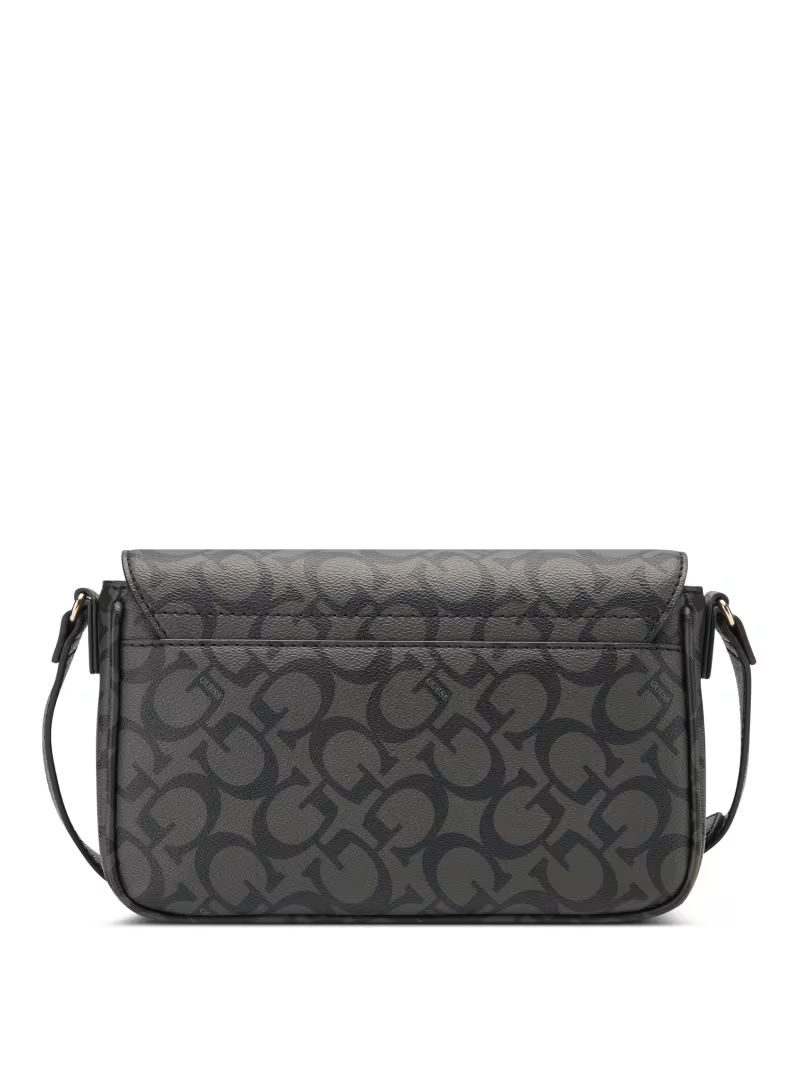 GUESS CARTERA REINEE FOLD-OVER CROSSBODY COAL