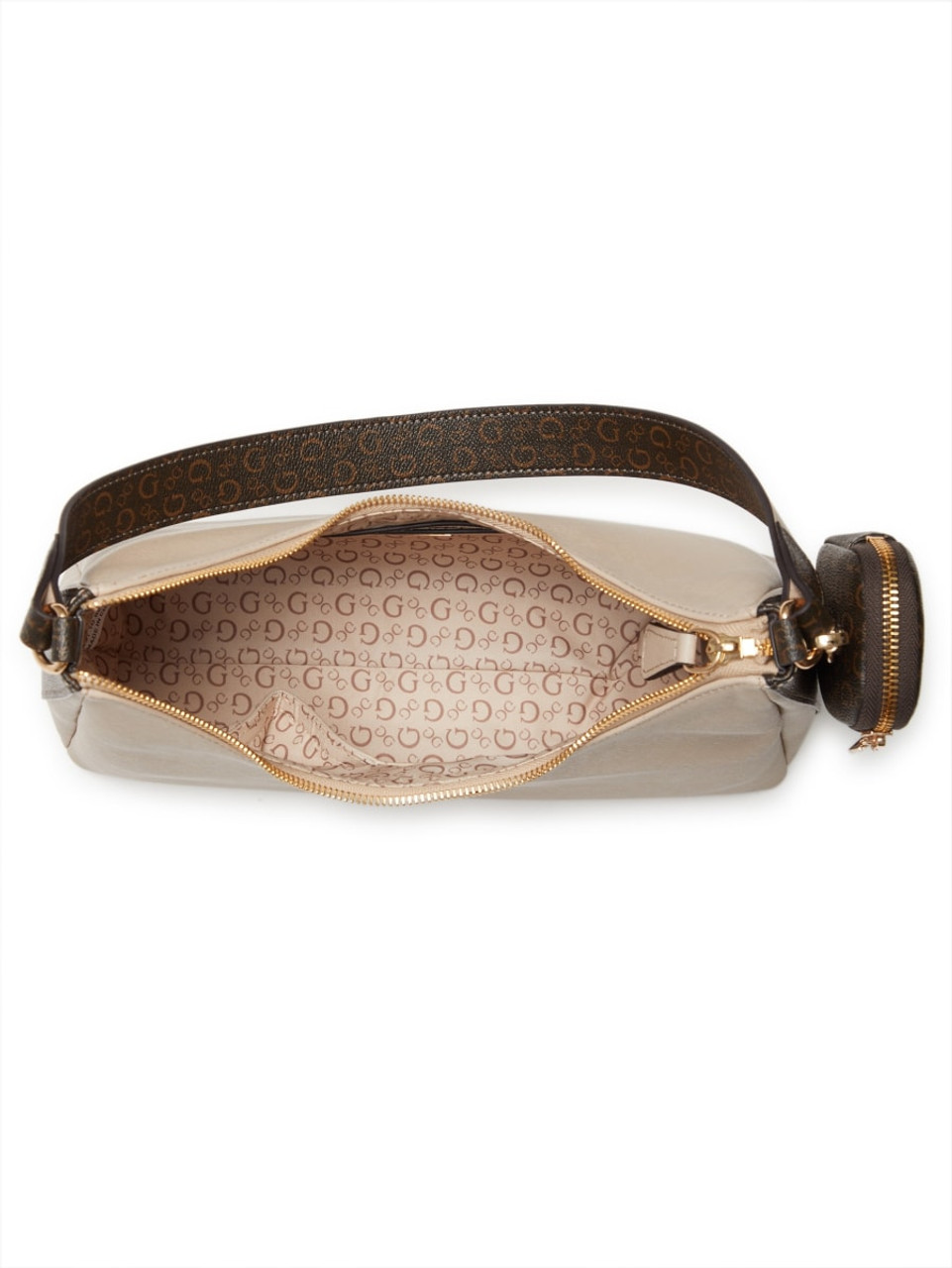 GUESS CARTERA EMERIA SHOULDER BAG BEIGE MULTI