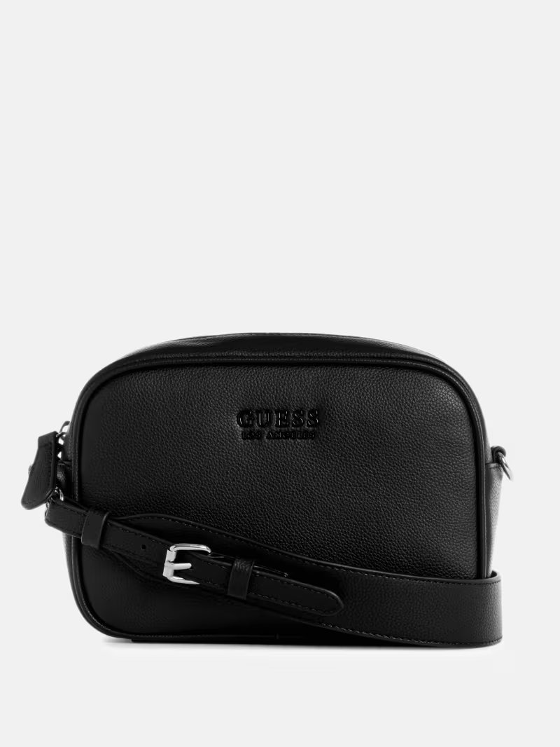GUESS CARTERA BARTEN CROSSBODY BLACK