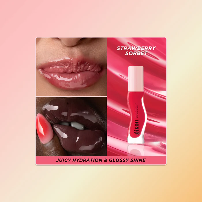 GISOU LIP OIL - STRAWBERRY SORBET