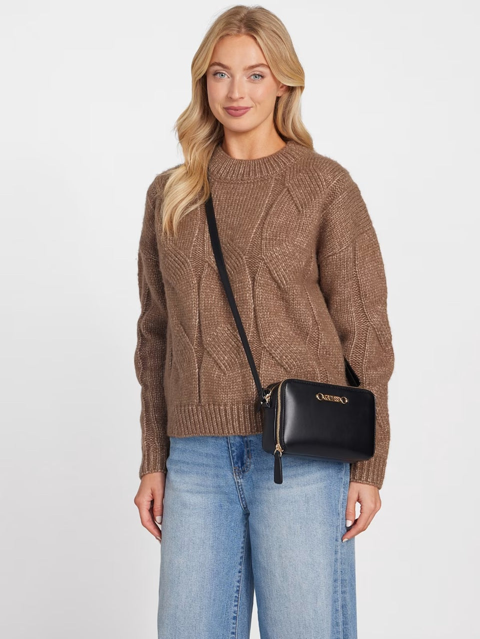 GUESS CROSBODY AVELINA MINI BLACK