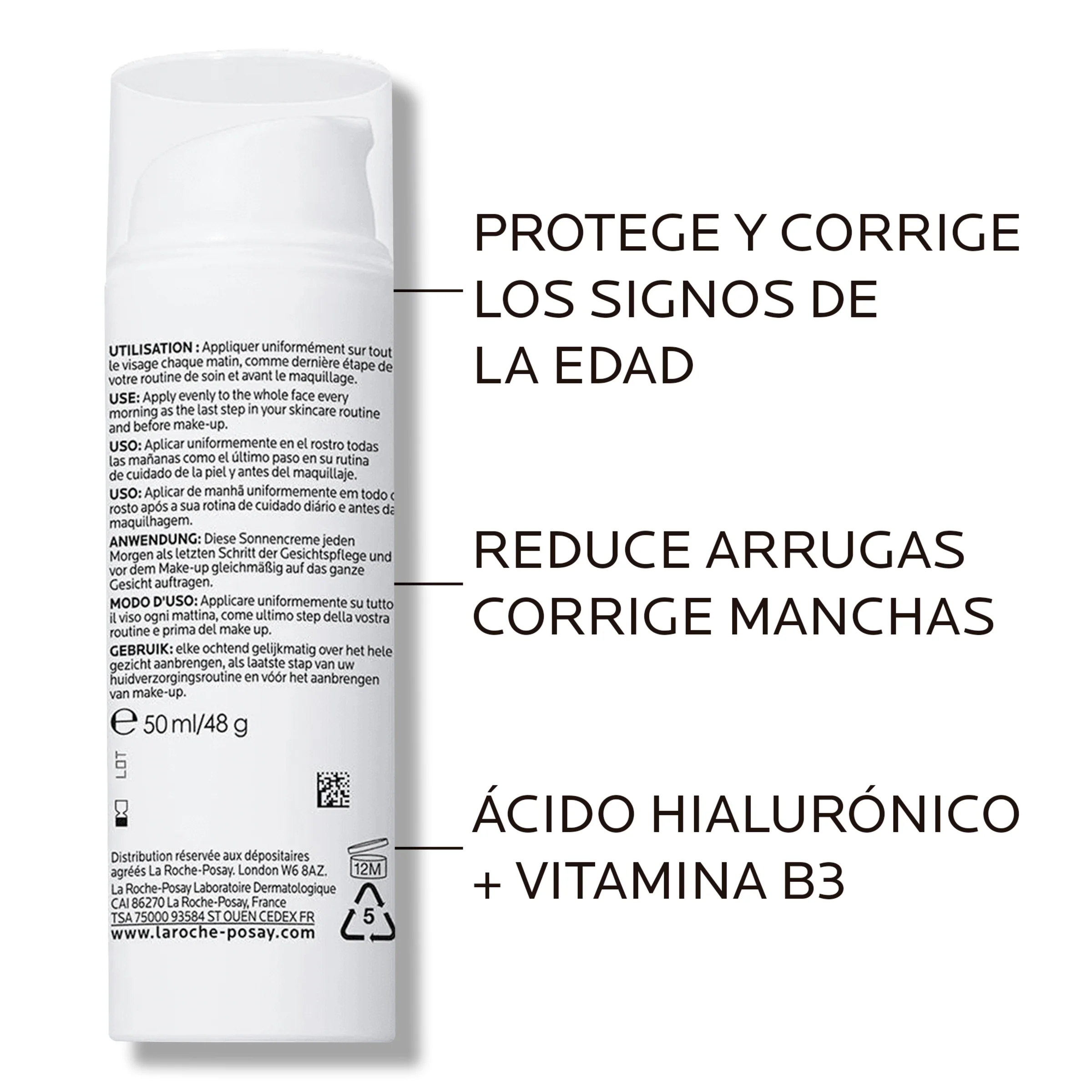 LA ROCHE POSAY ANTHELIOS AGE CORRECT GEL CREMA FACIAL DIARIO 50SPF 50ML