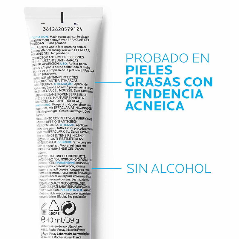 LA ROCHE POSAY EFFACLAR DUO + SPF 30 TRAT. 40 ML