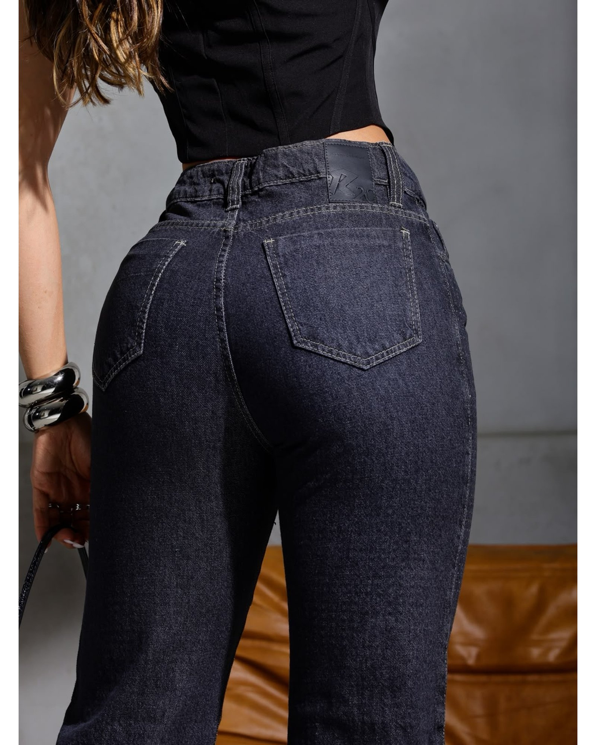 PANTALON MAYA JEANS WIDE LEG GLITTER