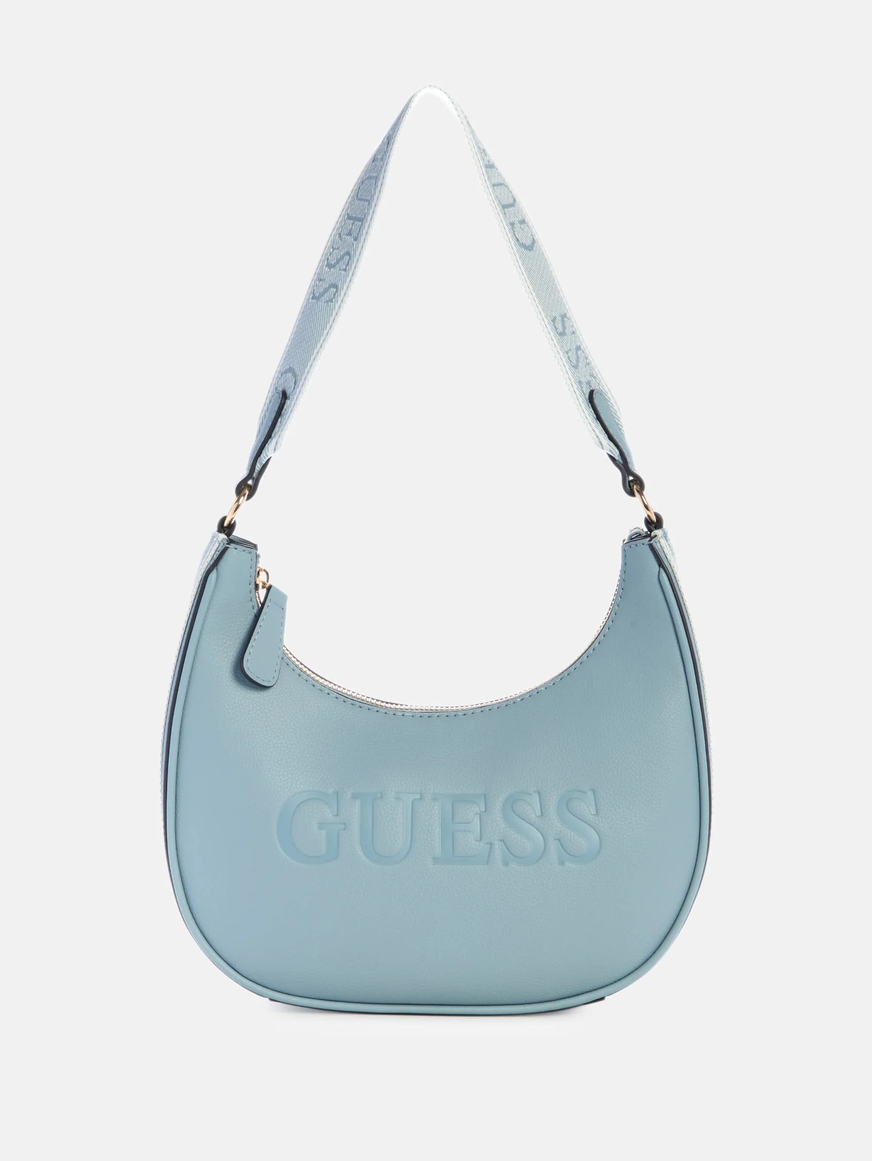 GUESS SHOULDER BAG ROSSE PALE DENIM