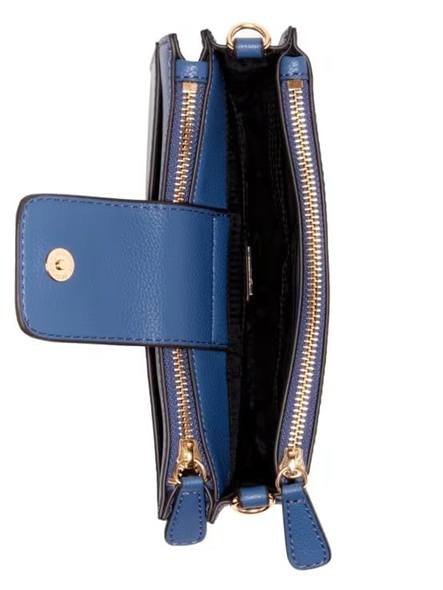 GUESS CARTERA HIGHMEADOW ZIP CROSSBODY NAVY
