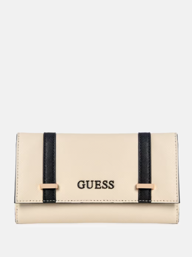 GUESS BILLETERA AENGUS SLIM CLUTCH STONE MULTI