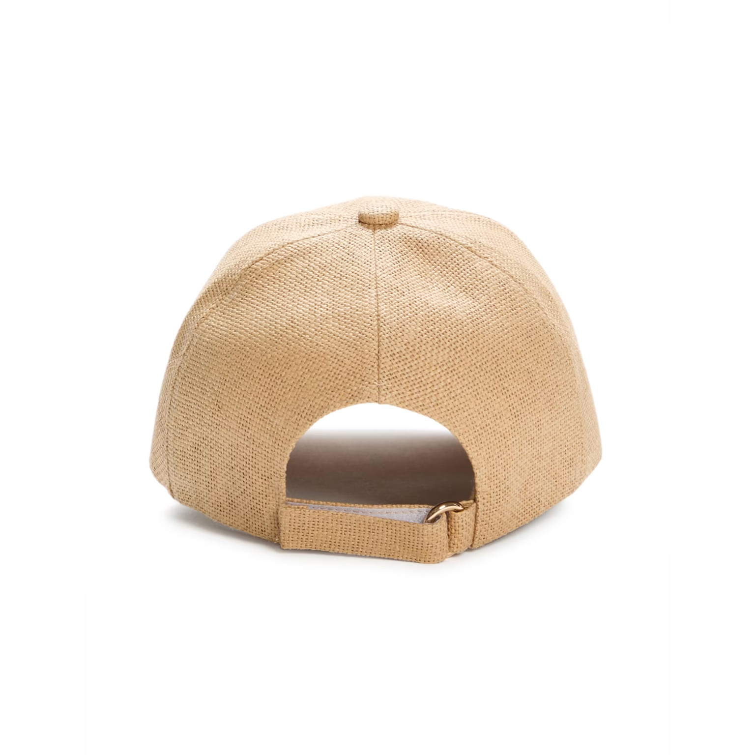 GUESS KEPI RAFFIA LOGO HAT - NATURAL