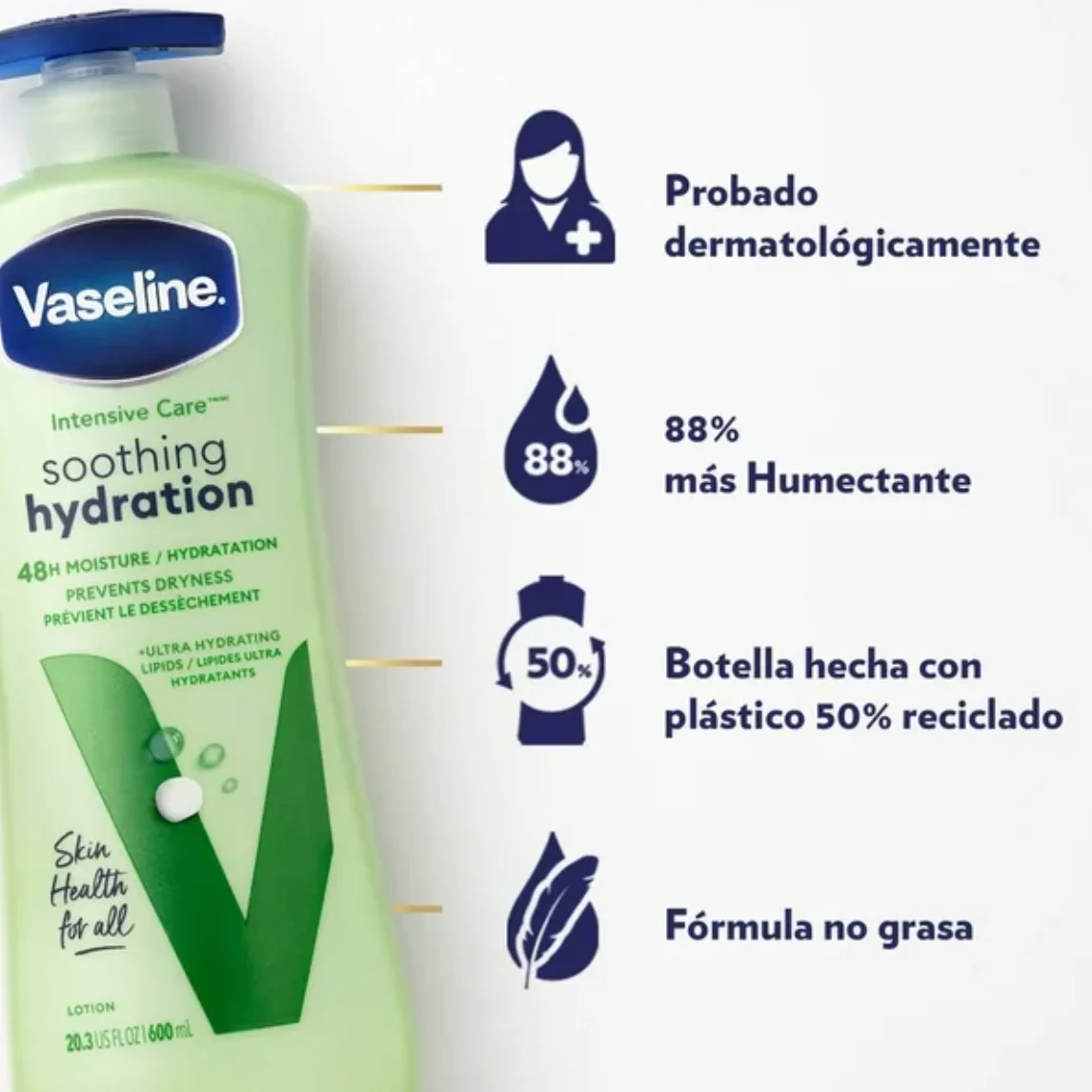 VASELINE SOOTHING HYDRATION 295ML