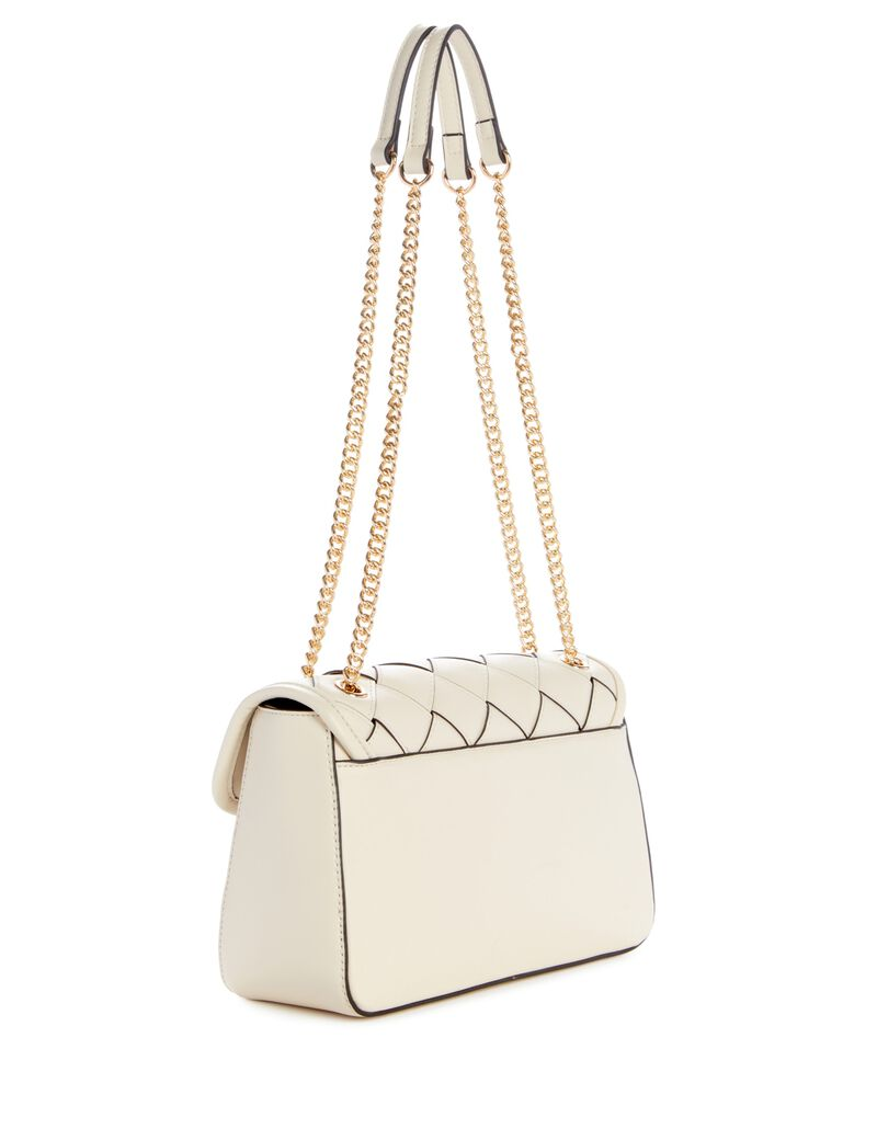GUESS CARTERA BORDIZZO CROSSBODY VANILLA