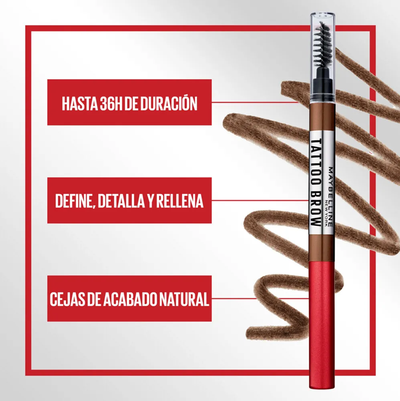 MAYBELLINE TATTOO BROW 36HS LIGHT BROWN