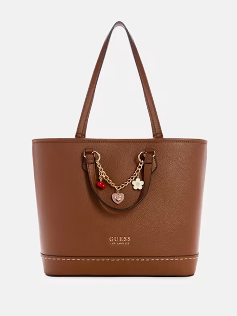 GUESS CARTERA TOTE BAG LYNNE COGNAC