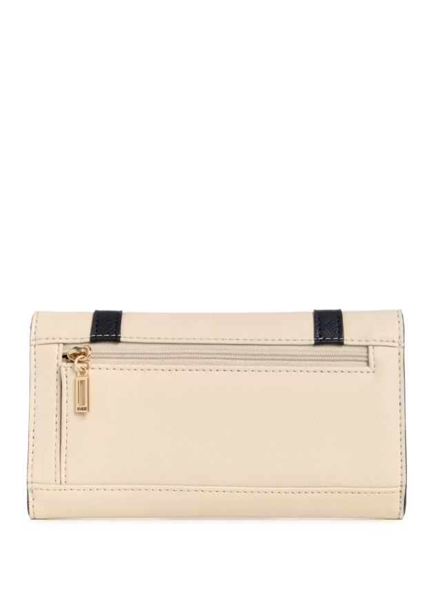 GUESS BILLETERA AENGUS SLIM CLUTCH STONE MULTI