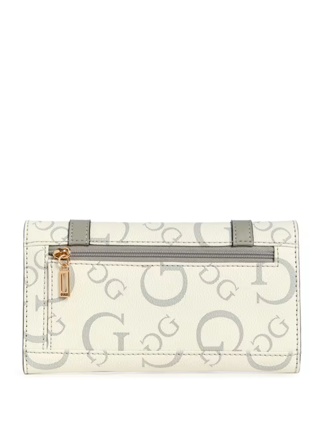 GUESS BILLETERA AENGUS LOGO SLIM CLUTCH BONE