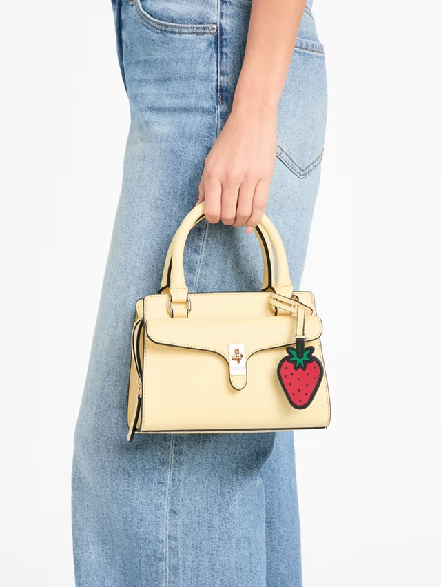 GUESS CARTERA SATCHEL MINI FERRARA BUTTER