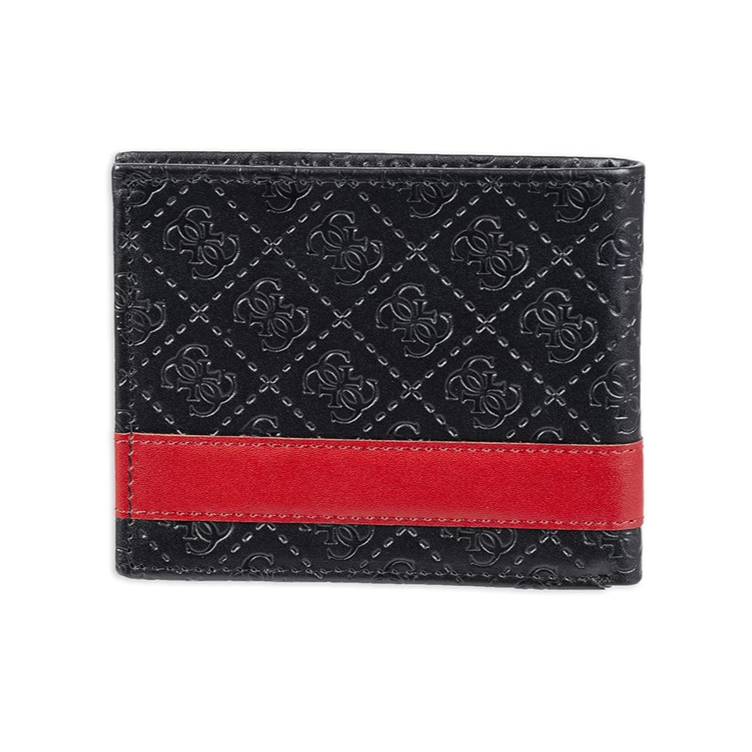 GUESS BILLETERA MASCULINA BLACK/RED 31GU13X008