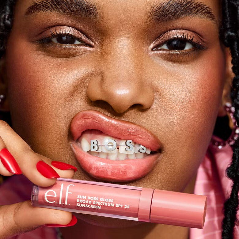 ELF SUN BOSS GLOSS SPF25 - BLUSH MUCH?