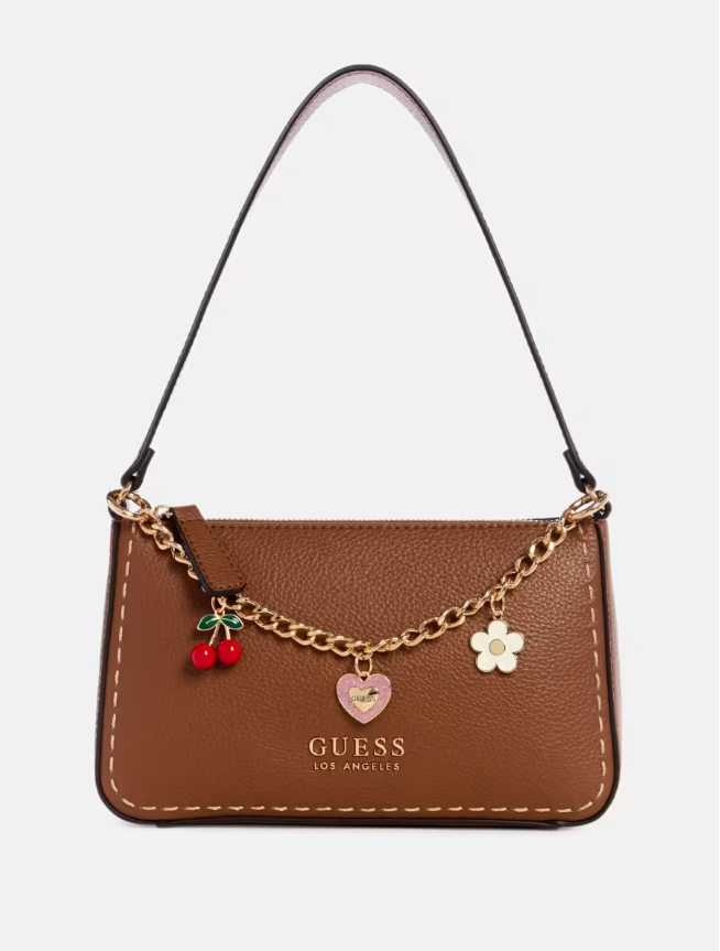GUESS CARTERA SHOULDER BAG LYNNE COGNAC