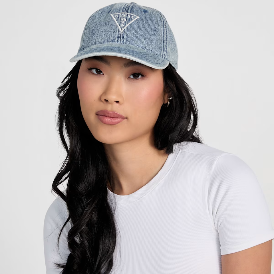 GUESS KEPI DENIM HAT - BLUE