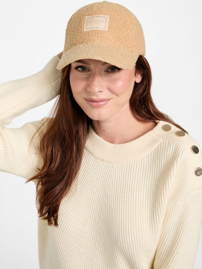 GUESS KEPI RHINESTONE TEDDY TAN