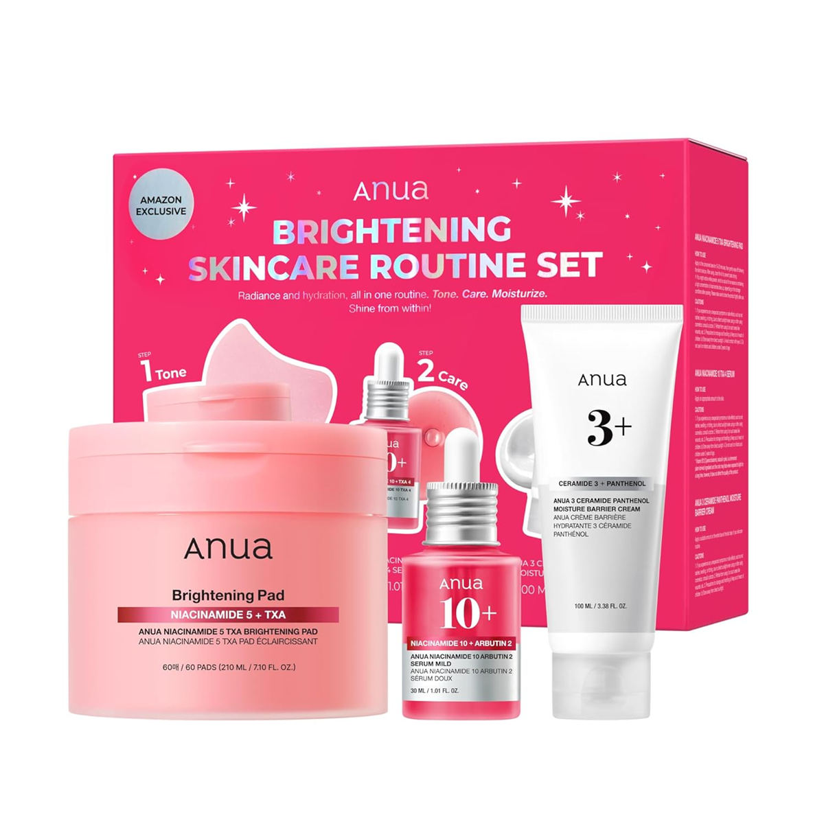 ANUA BRIGHTENING SKINCARE ROUTINE SET