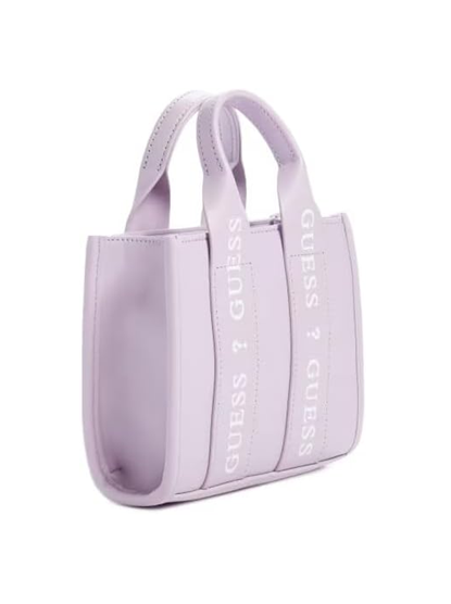 GUESS CARTERA MINI TOTE LOGO CROSSBODY LILAC