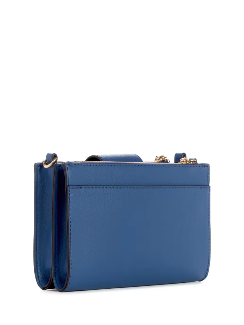 GUESS CARTERA HIGHMEADOW ZIP CROSSBODY NAVY