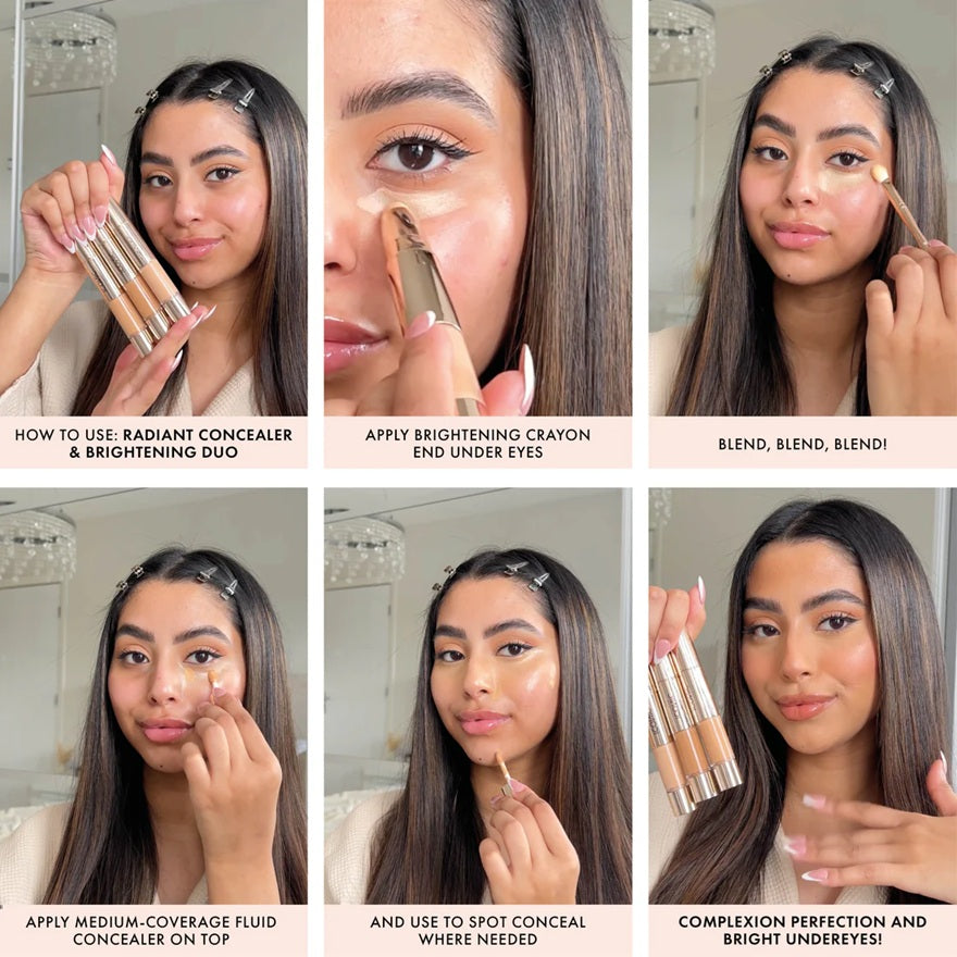 ICONIC LONDON RADIANT CONCEALER & BRIGHTENING DUO - WARM FAIR