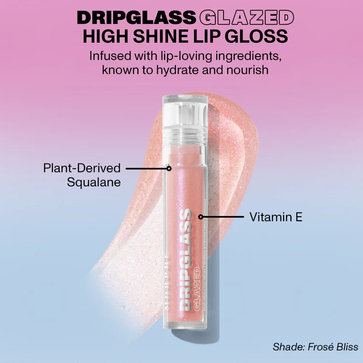 MORPHE DRIPGLASS GLAZED LIP GLOSS - COSMIC CORAL