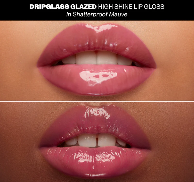 MORPHE DRIPGLASS GLAZED LIP GLOSS - SHATTERPROOF MAUVE
