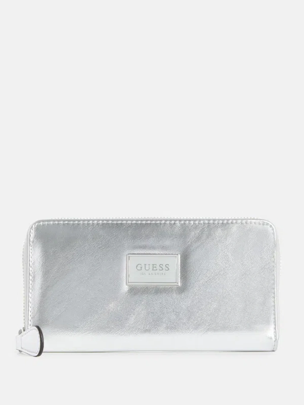 GUESS BILLETERA ABREE ZIP METALLIC