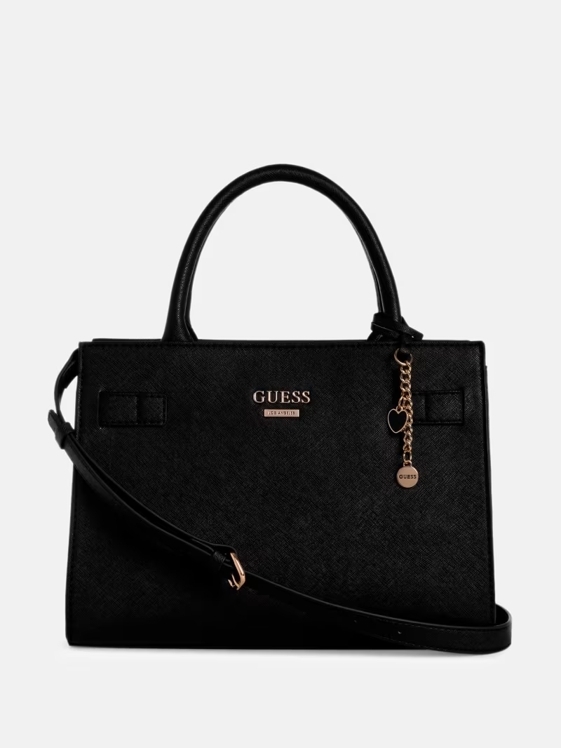 GUESS CARTERA SATCHEL AKIR BLACK