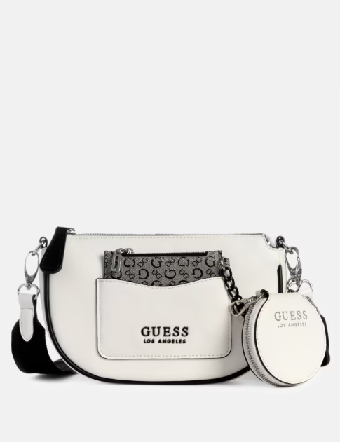 GUESS CARTERA ESPOIR CROSSBODY WHITE MULTI