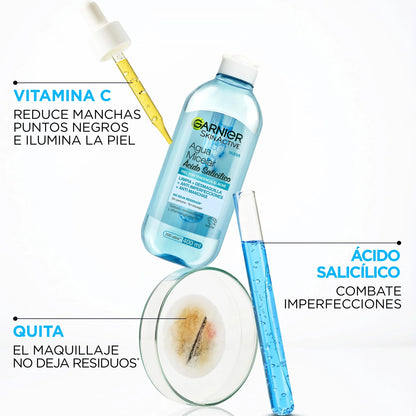 GARNIER AGUA MICELAR CON ACIDO SALICILICO 400ML