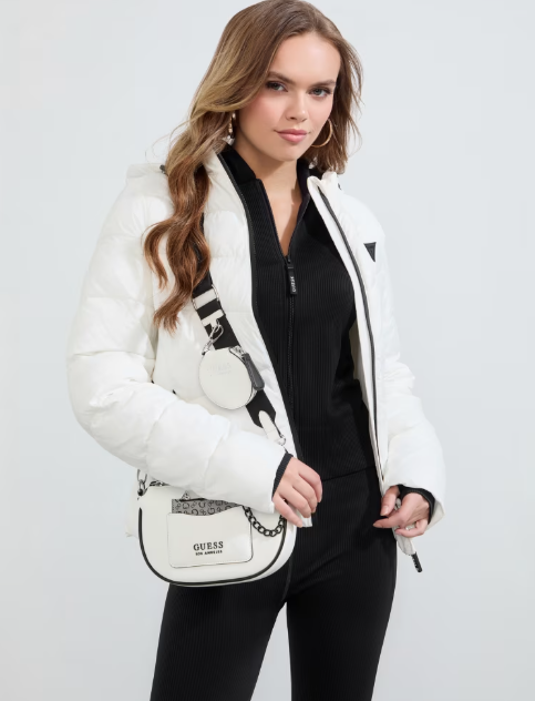 GUESS CARTERA ESPOIR CROSSBODY WHITE MULTI