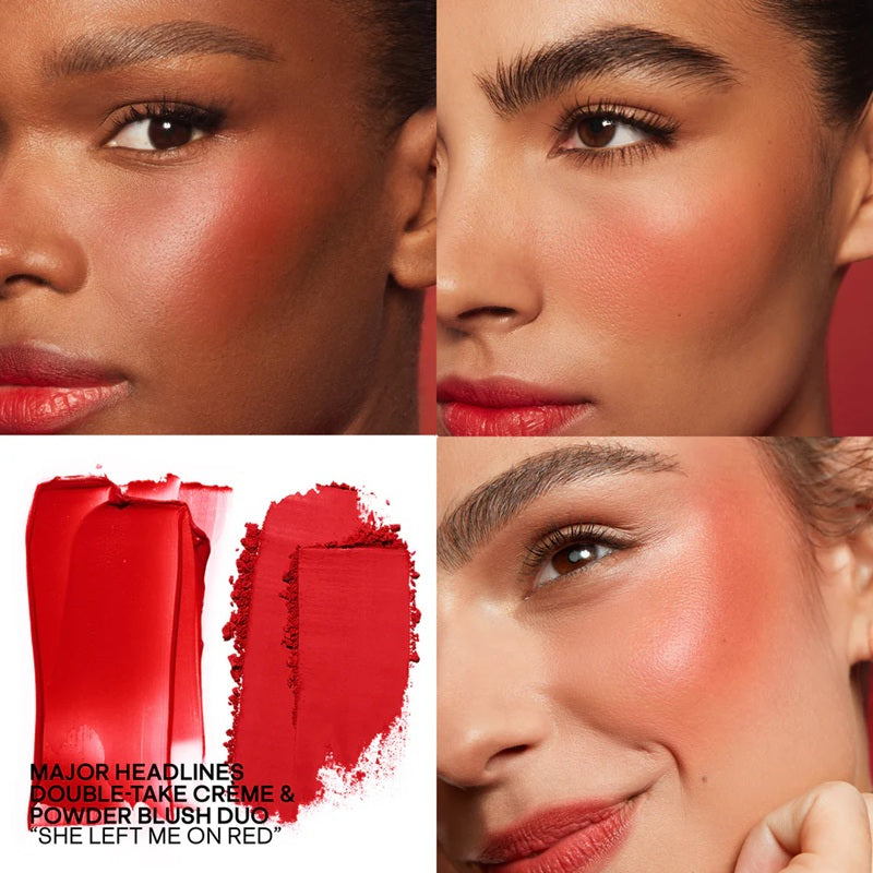 PATRICK TA CREME &amp; POWDER BLUSH DUO - SHE LEFT ME ON RED