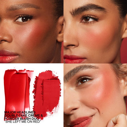 PATRICK TA CREME &amp; POWDER BLUSH DUO - SHE LEFT ME ON RED