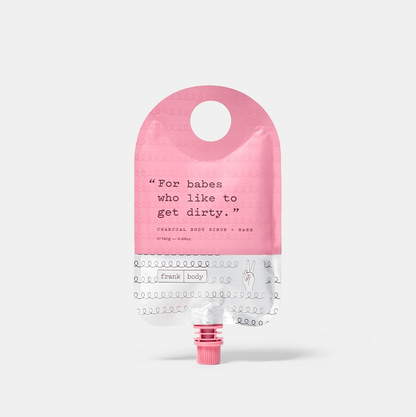 FRANK BODY CHARCOAL BODY SCRUB + MASK 140G