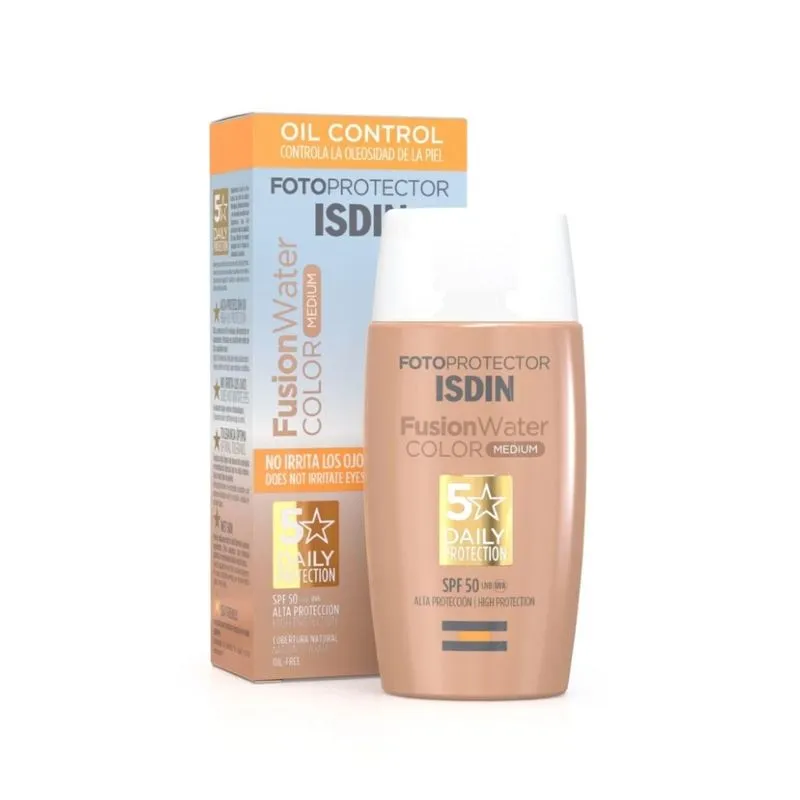 ISDIN FUSION WATER SPF50 COLOR MEDIUM 50ML
