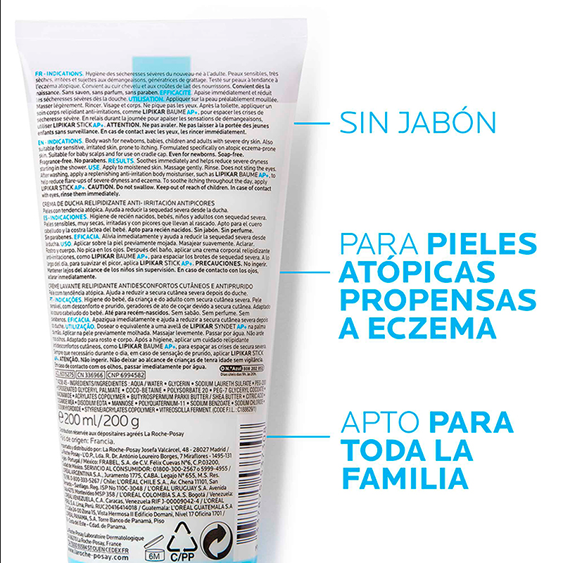 LA ROCHE POSAY LIPIKAR SYNDET AP+T200 ML