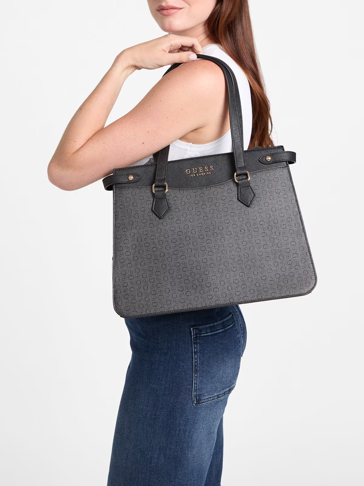 GUESS CARTERA AVON PARK TOTE BAG COAL