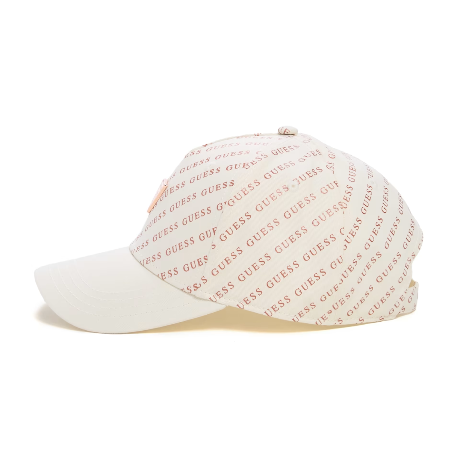 GUESS KEPI GLITTER LOGO HAT - ROSE GOLD