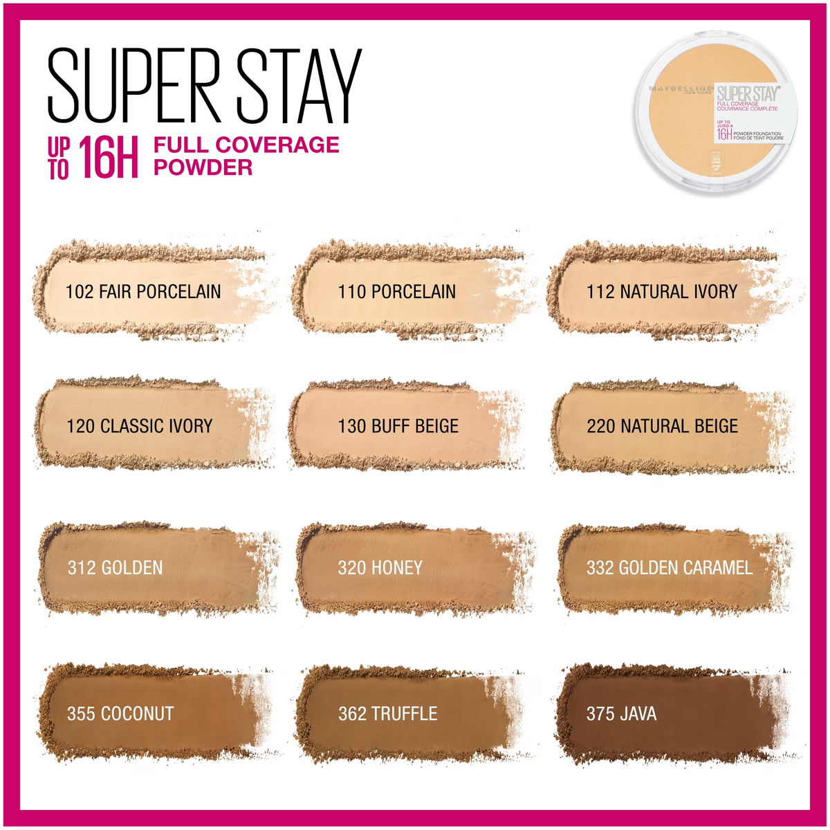 MAYBELLINE SUPERSTAY 24H POWDER FOUNDATION