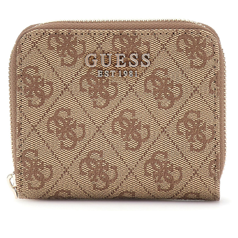 GUESS BILLETERA LAUREL SLG SMALL LATTE LOGO