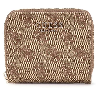 GUESS BILLETERA LAUREL SLG SMALL LATTE LOGO