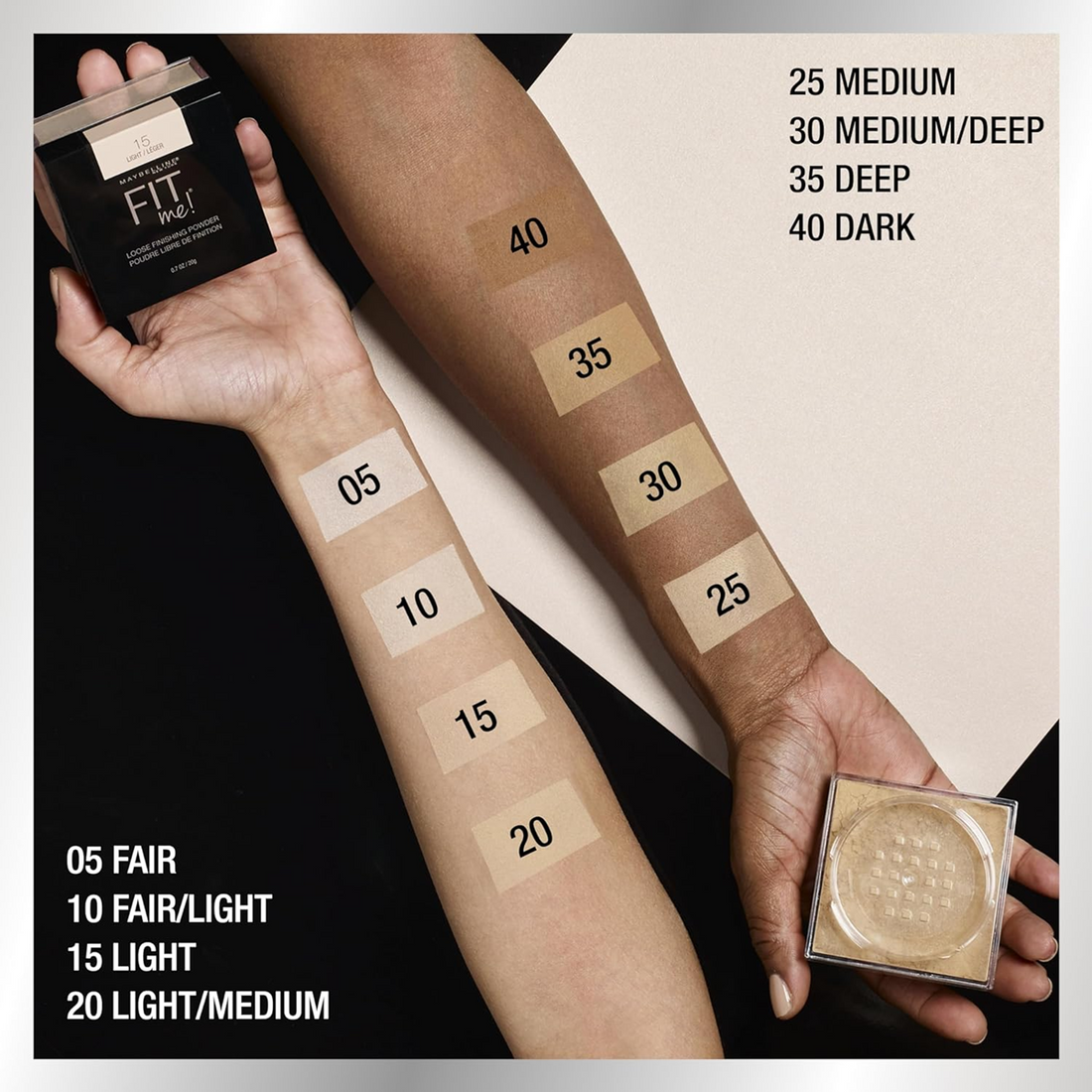MAYBELLINE FIT ME LOOSE FINISHING POWDER - 10 FAIR LIGHT