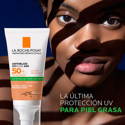 LA ROCHE POSAY ANTHELIOS GEL CREMA TOQUE SECO CON COLOR  SPF 50 + T 50ML
