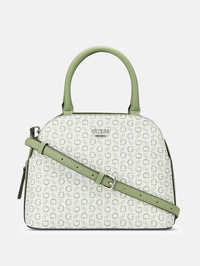 GUESS CARTERA KAMRI LOGO MINI SATCHEL SAGE